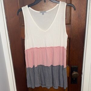 Color Block Sleeveless Top